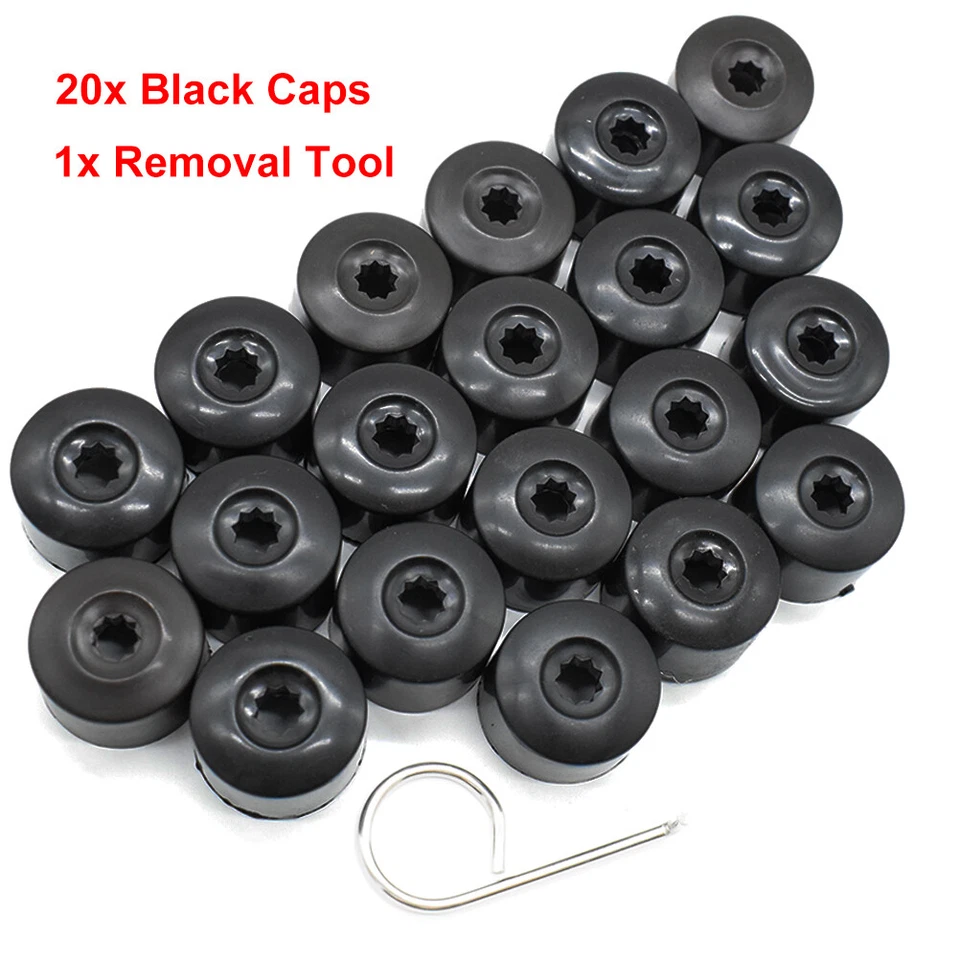 20x For VW Jetta Golf 5 6 7 Caddy 1K06011739B9 Wheel Nut Caps Locking Bolt Cover - Image 2 of 4