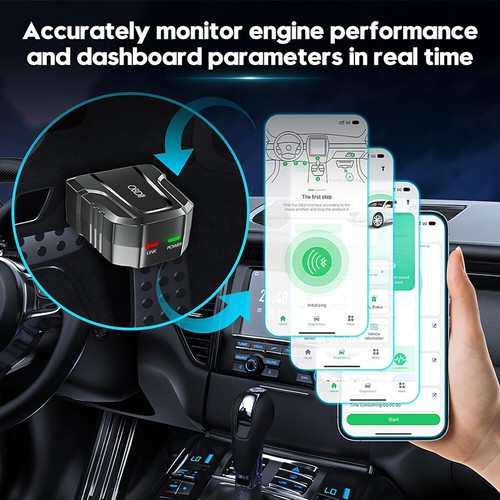 OBD2 Scanner Reader Bluetooth Wireless Auto Diagnostic Scan Tool for iOS Android - Picture 9 of 20