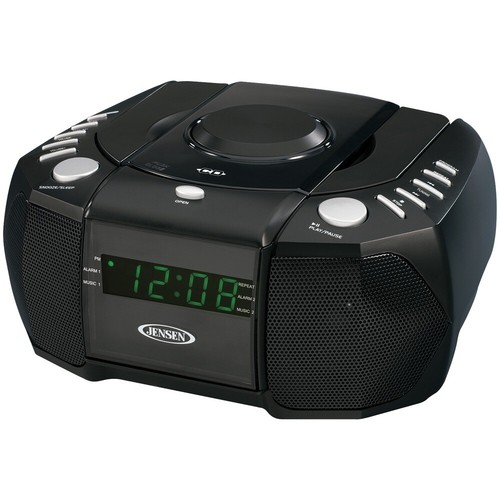 Jensen JCR-360 Digitalradio Mit Stimmungslampe & Naturgeräuschen – Dual-Wecker, FM, USB-Ladung, LED-Display
