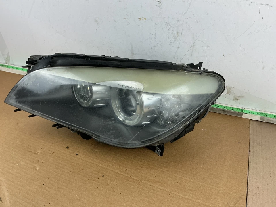 2009 - 2015 BMW 740i 7 Series Front Left Adaptive Xenon Headlight 7182153 OEM - Image 3 of 4