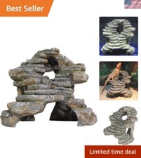 Multi-Functional Resin Cave Hideout for Reptiles and Fish - Extra-Large Size