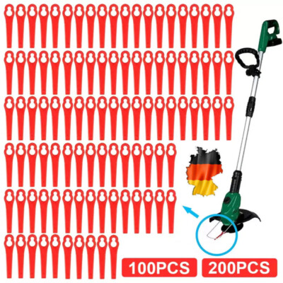 100/200x Ersatz Kunststoff Messer für Einhell Akku Rasentrimmer GC-RT 18 Li