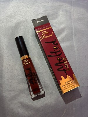 Too Faced Melted Latex Liquid Lipstick 'Bite Me' hot pink