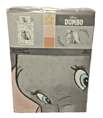 Disney Dumbo -Stars-2-tlg Baby Kinder Bettwäsche- 100x135 cm - Neu OVP *