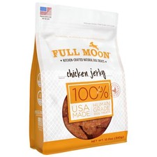 All Natural Chicken Jerky Dog Treats Human Grade USA Made 12 Ounce Pack