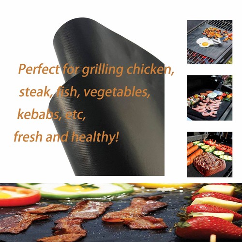5 Stücke Grillmatte Unterlage BBQ Teflon antihaft Camping für Balkon Grill Ba... - Bild 5 von 5
