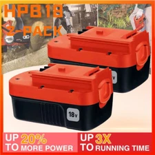 2Pack 4.5Ah Ni-Mh Replacement Battery for Black and Decker 18V HPB18 Firestorm