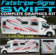 to fit SWIFT MOTORHOME GRAPHICS STICKERS STRIPES DECALS CAMPER VAN CONVERSION