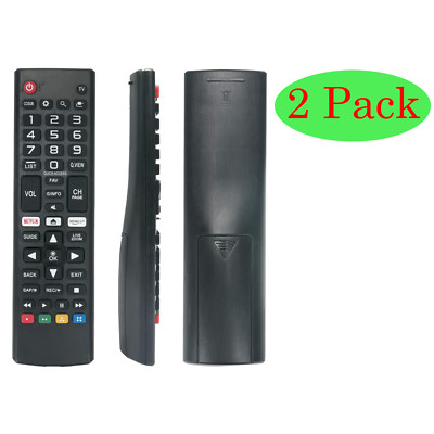 2 Pack Universal Remote Control for All LG  LCD LED Smart TV AKB75095307