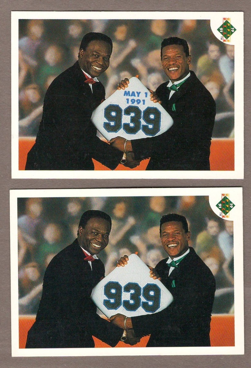 【激レア】『ハドソングラフィティ 1984 ～ 1994』 RICKEY HENDERSON/BROCK 1991 Upper Deck ERR/COR #636 ERROR +