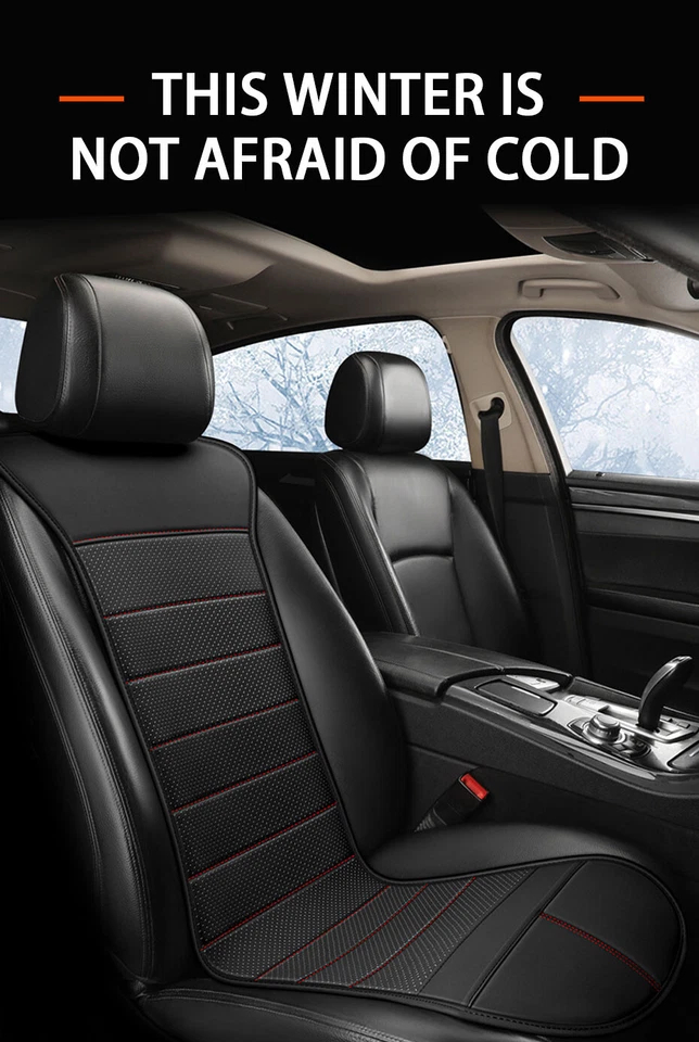 Car Heated Seat Cover Cushion Warmer Pad Accessory 12V-24V For Winter Warming - Image 2 of 4