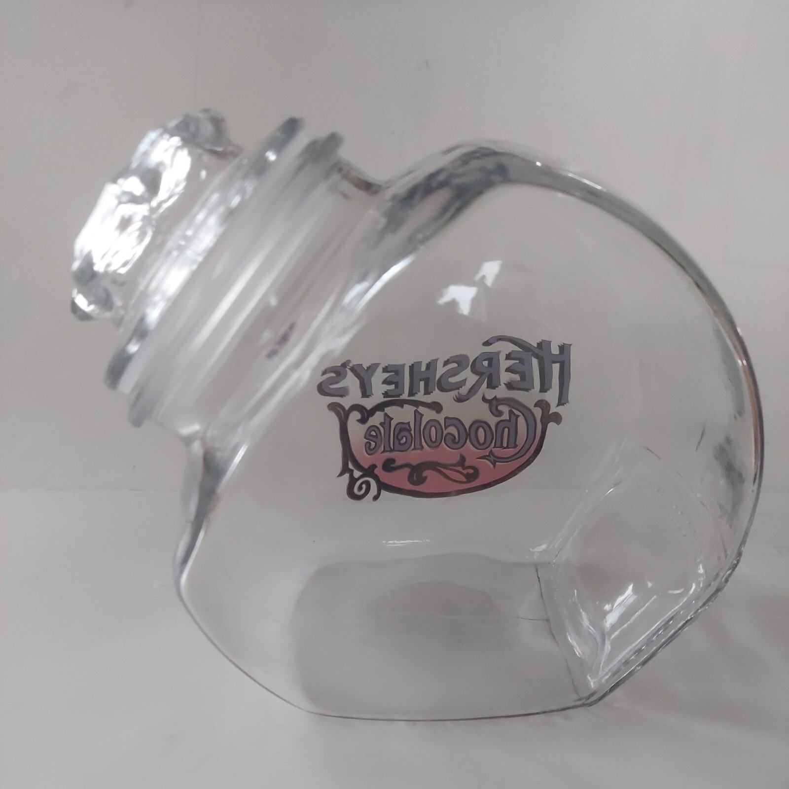 Vtg Hersheys Chocolate Glass Jar Candy Jar Counter Display Canaster eBay