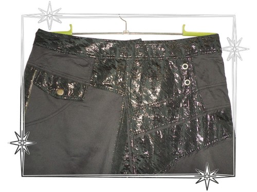 C - ausgefallener Rock schwarz Bi-Material Fred Sabatier Größe 46 - Bild 5 von 7