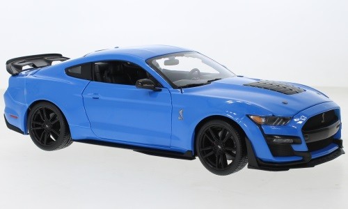 Maisto MAI31452BLUE - 1/18 - Ford Mustang Shelby GT500, Blau, 2020 - Neu-image