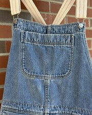 Vintage Y2K Gap Denim Bib Carpenter Overalls Flannel Lined Sz XL Cotton USA