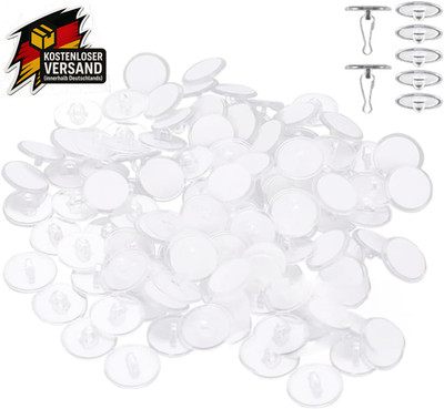 Selbstklebende Deckenhaken 100 Stück transparent für Party Hochzeit & Dekoration