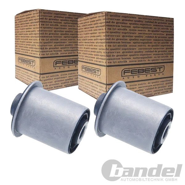 2X Febest Querlenkerlager Buchse Hinten Oben Passend FüR Nissan Patrol-image