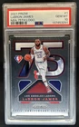 2021-22 Prizm Lebron James NBA 75th Logo #1 PSA 10 GEM MINT Lakers