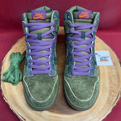 Nike Dunk High Premium SB 420 Skunk Sz 10 313271-300 Supreme