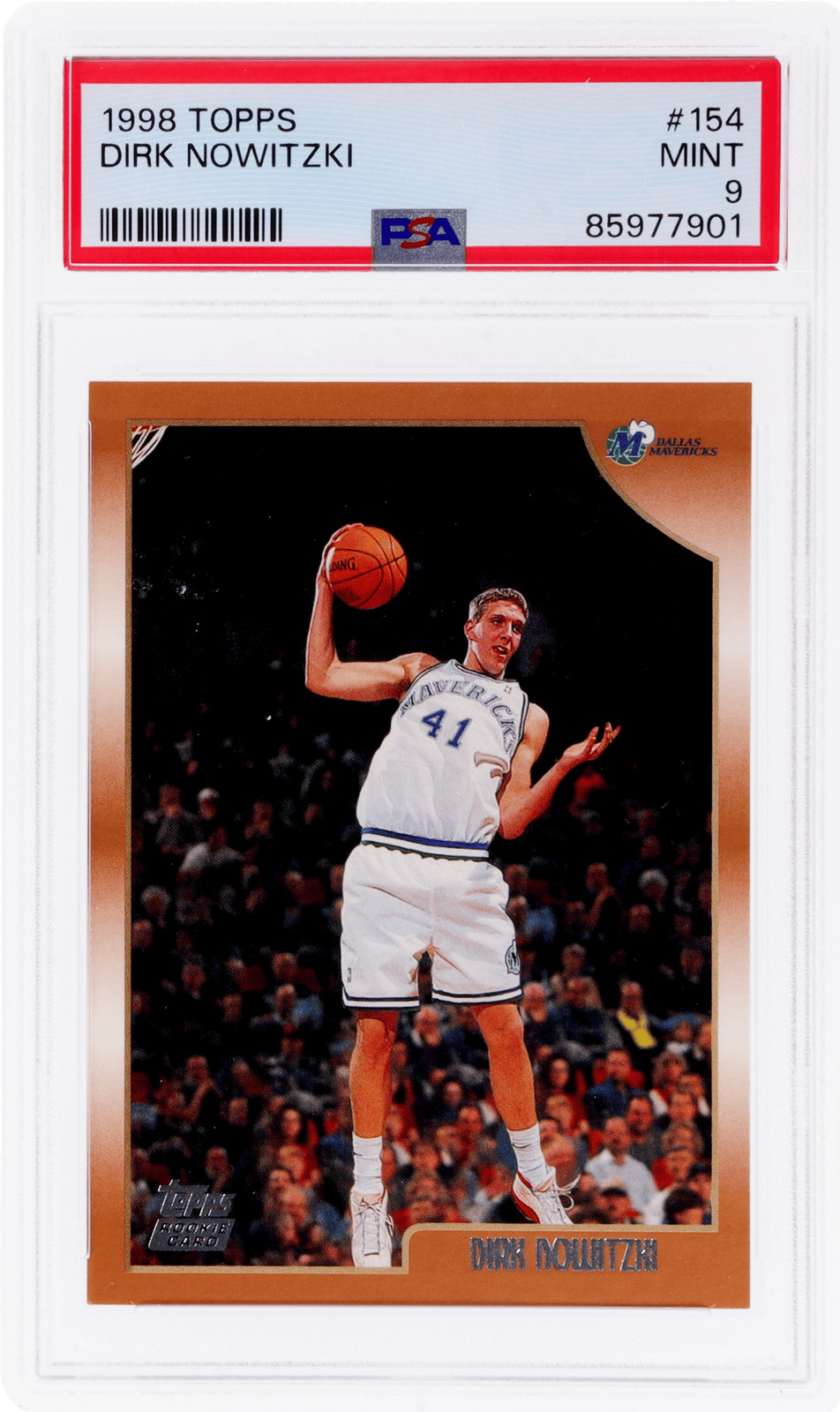 1998 Topps Dirk Nowitzki #154 PSA 9 Rookie RC