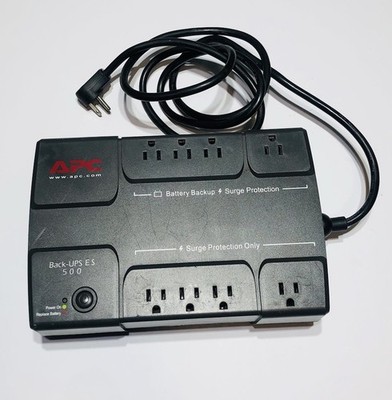 APC Back-UPS ES 500 BE500R  Battery Back Up Surge Protector 8-Outlet NO BATTERY