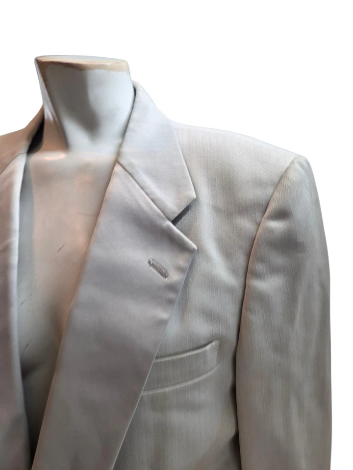 Christian Dior Monsieur Men's Blazer 40R Ivory Tuxedo Le Soir Evening Dinner - Image 3 of 4
