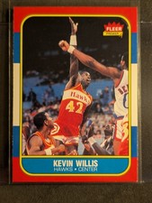 1986/1987 Fleer Basketball#126 Kevin Willis 86/87 RC Rookie Card NR/MT Condition. rookie card picture