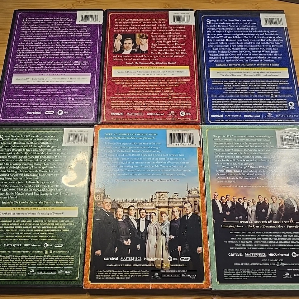 DOWNTON ABBEY TV лот - полный серии - сезоны 1 2 3 4 5 6 DVD - Изображение 2 из 4