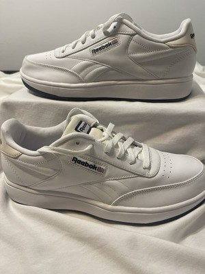 New W/O Tags Men's Classic White with Cream Reebok Club C 85 Sneaker Size 9.5