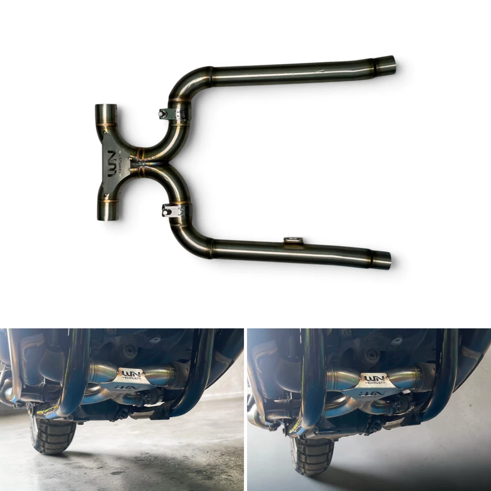 X Pipe échappement Mid Link pour Triumph Bonneville T100 T120 2021-2026 Euro 5 - Photo 1/4