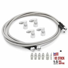 6AN 70" Transmission Fluid Oil Cooler Hose Line kit Compatible with
