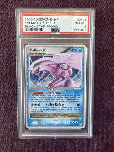 2008 Pokemon D&P Black Star Promo - Palkia LV.X Holo #DP18 PSA 8 NM-MT