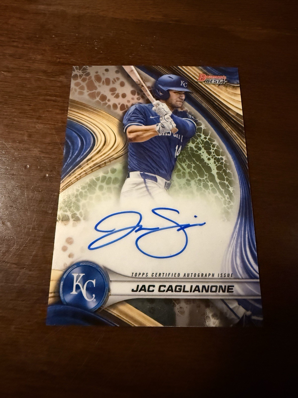 2024 Bowman's Best Best of 2024 Autograph Auto Jac Caglianone #B24-JC RC Royals