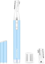 Eyebrow Trimmer, Precision Electric Eyebrow Razor for Women Battery-Operated Fac