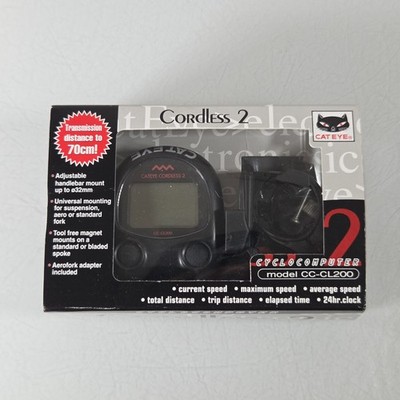 Vintage Cat Eye CC-CL200  Cordless 2  Cyclocomputer Cordless Bicycle Computer