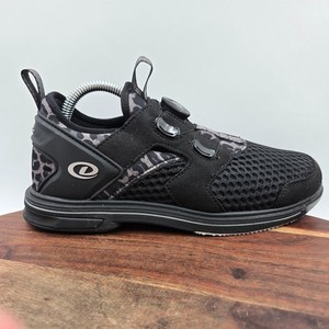 Dexter Pro Boa Shoes Women's 8M Black Gray Bowling Leopard Sneakers Right Handed