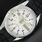VINTAGE REFURBISHED SEIKO 5 AUTOMATIC 6309A JAPAN MENS WHITE WATCH a441629-1