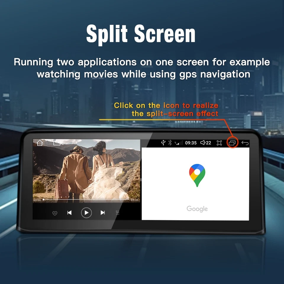 10.25" Android CarPlay Autoradio Stereo 4G GPS für BMW X3 F25 X4 F26 2011-2013 - Bild 2 von 4