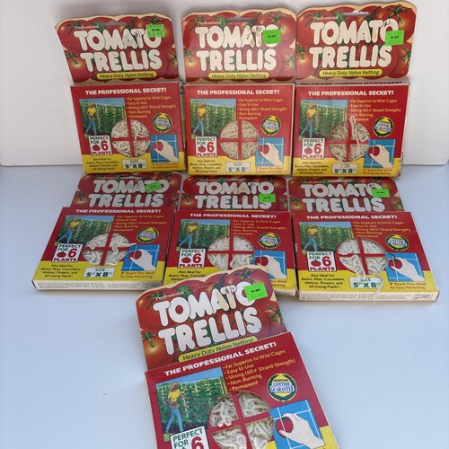 7 Tomato Trellis By Dalen Products5'x8' Nylon 7"Reach thru VTG 1986 NOS USA