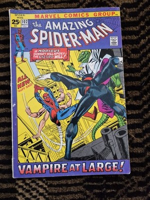 Amazing Spider-Man #102 (1971) VG/FN | 2nd Morbius | Lizard App | Bronze Age