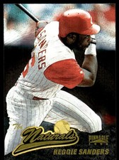 Reggie Sanders 1996 Pinnacle #143 Reds MLB READ FREE SHIPPING AutographDen