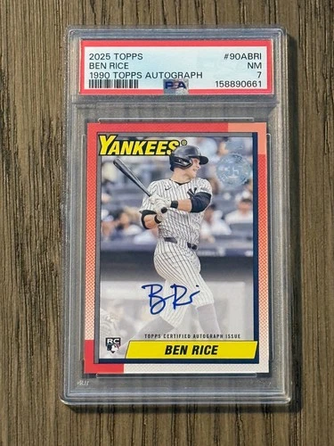 Ben Rice 2025 Topps Ben Rice #90A Auto