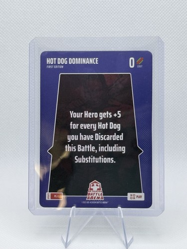 2025 Bo Jackson Battle Arena Update #PL-1 SSP Play Card Hot Dog Dominance