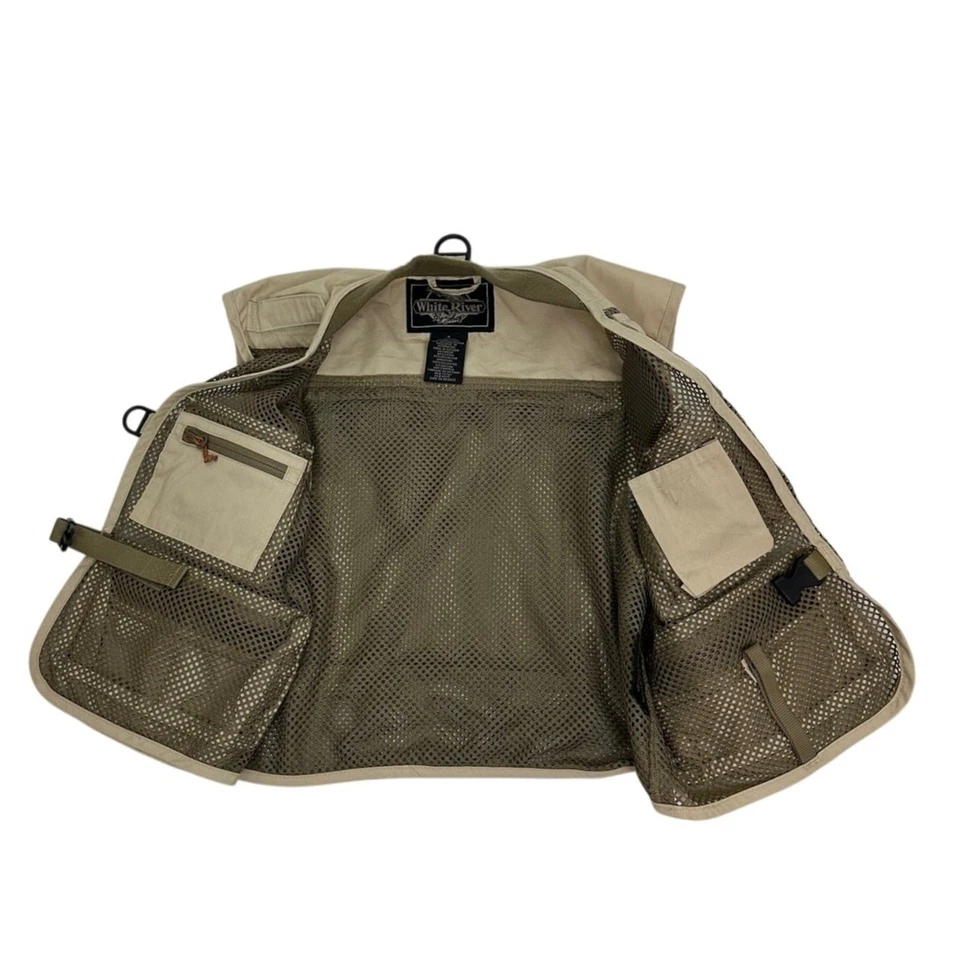 White River Fly Shop JOURNEYMAN Malla Pesca con Mosca SM Chaleco Soporte para Moscas Bolsillo Foto 3 de 4