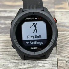 Garmin Approach S12 GPS Golf Watch with 42k+ Preloaded Courses Black Open Box!
