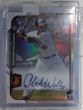 2015 Bowman Chrome Rookie Refractor 270/499 Christian Walker #BCAR-CW Auto 11b4