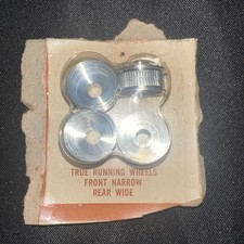 True Running slot Wheels Front Narrow Rear Wide NOS Please See Pictures