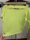 New RIP CURL BRAND WAVE UV LONG SLEEVE RASH GUARD - BOYS Size 3/4 - LIME 4078 — photo 5