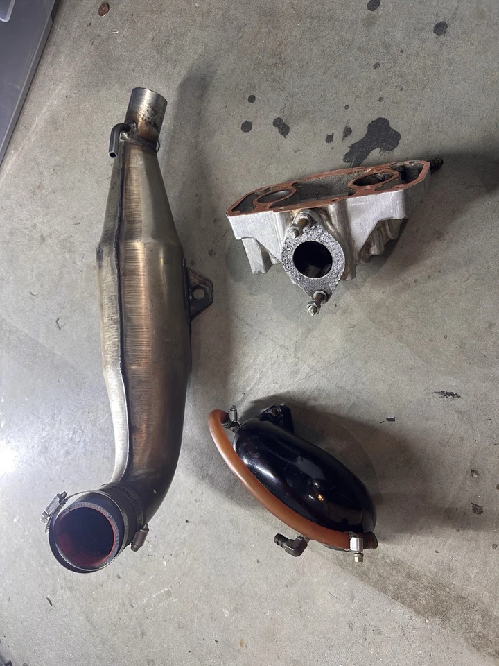 Kawasaki 550sx PJS 1991-95 motor de caña de escape buen estado Foto 2 de 2