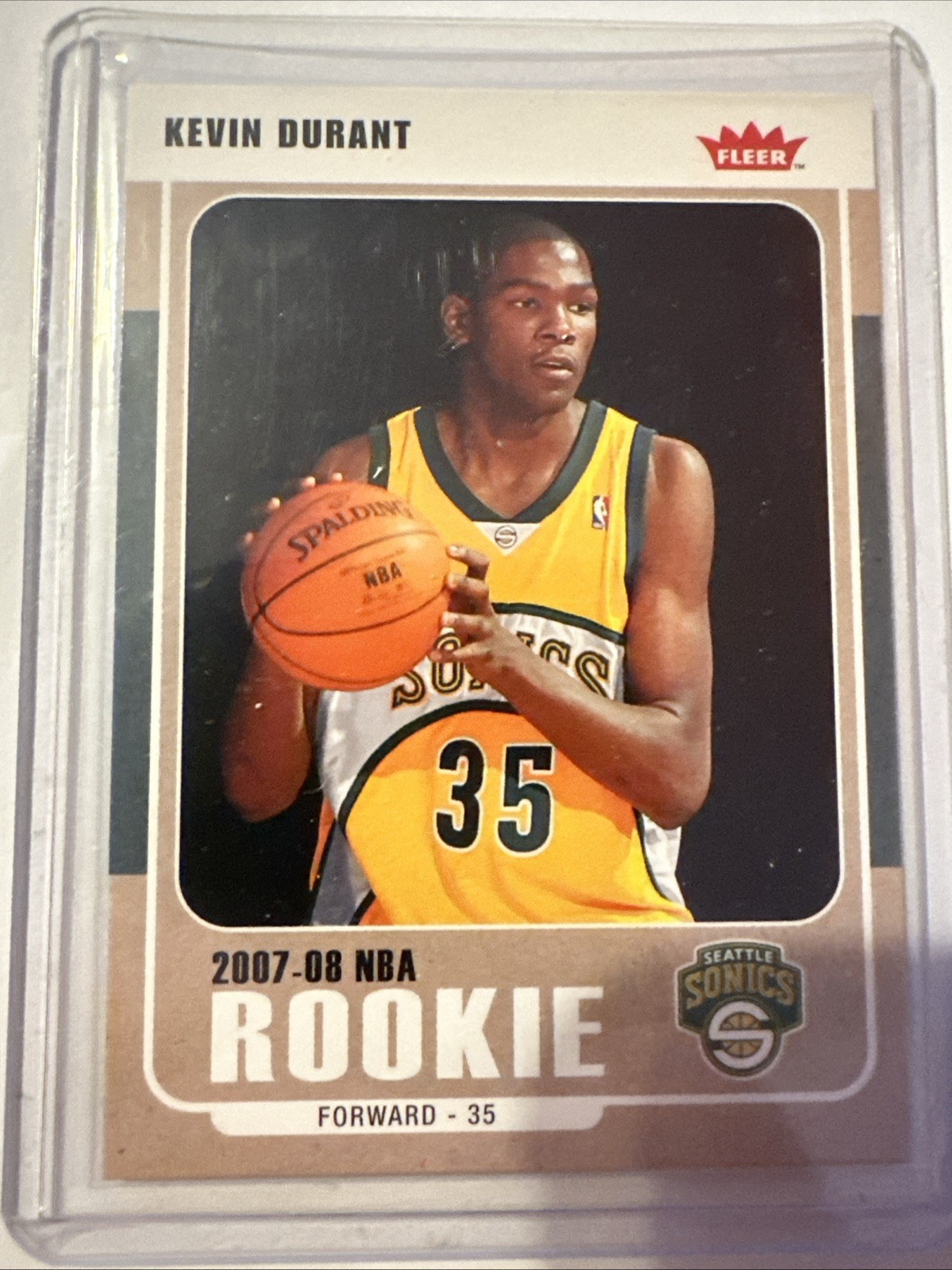 2008 Fleer -2007-08 Rookie - Kevin Durant - Seattle Sonics #212 Mint